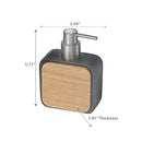 Polyresin Soap Dispenser With Rubber Wood