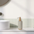 Polyresin Soap Displayenser With Bamboo Pump