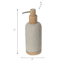 Polyresin Soap Displayenser With Bamboo Pump