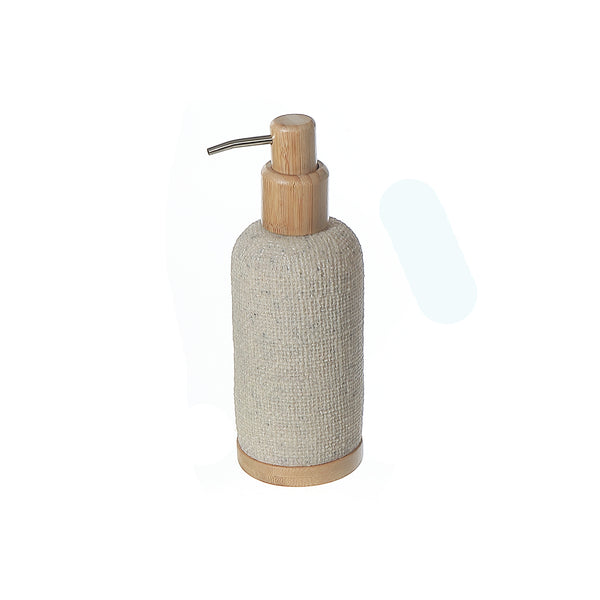 Polyresin Soap Displayenser With Bamboo Pump