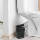 3L Metal Rectangular Dust Bin Black