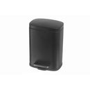 3L Metal Rectangular Dust Bin Black