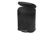 3L Black Metal Rectangular Dust Bin – Kitchen & Bathroom Trash Can