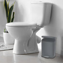 3L Metal Rectangular Dust Bin Dark Grey