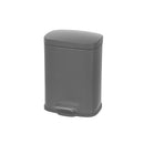 3L Metal Rectangular Dust Bin Dark Grey