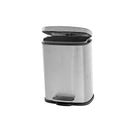 3L Metal Rectangular Dust Bin Silver