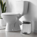 3L Metal Rectangular Dust Bin Silver