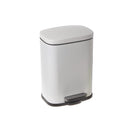 5L Step Bin With Soft Close Lid White