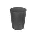Metal Embossing Waste Bin 5L Black