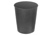 Black Metal Embossed 5L Waste Bin – Small Kitchen Trash Can, Bathroom Organizer