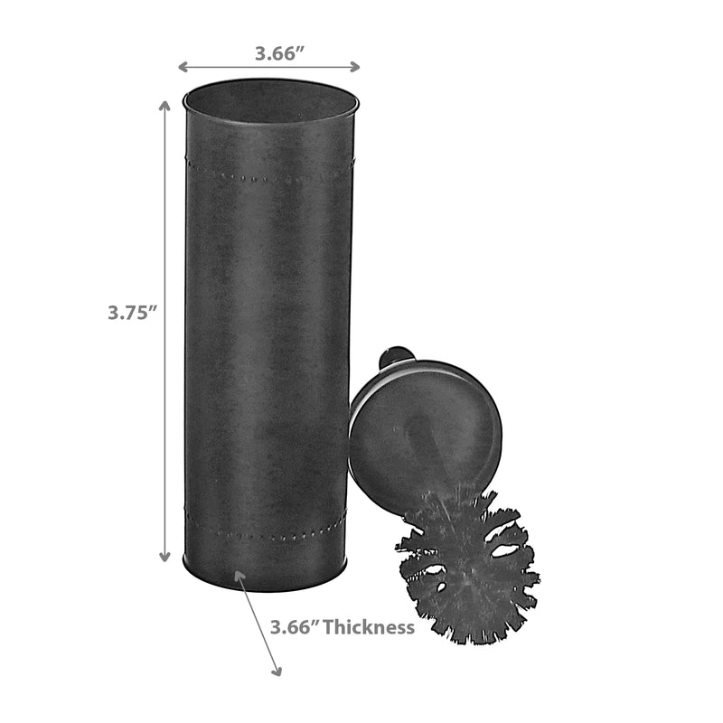 Metal Toilet Brush Holder Black