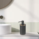 Polyresin Soap Displayenser With Bamboo