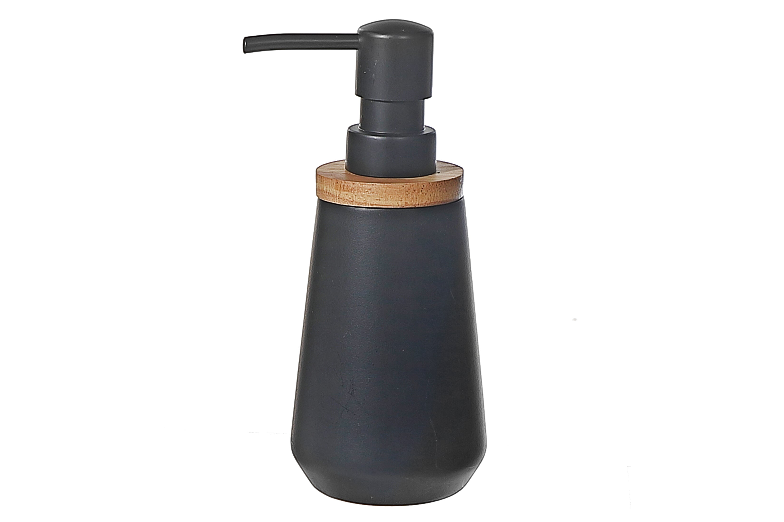 Polyresin Toothbrush Holder With Wood, Polyresin Toothbrush Holder, Wood Accent Bathroom Organizer