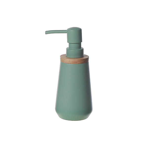 Polyresin Soap Dispenser With Wood