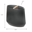 Polyresin Toothbrush Holder With Wood