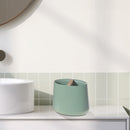 Polyresin Toothbrush Holder With Wood