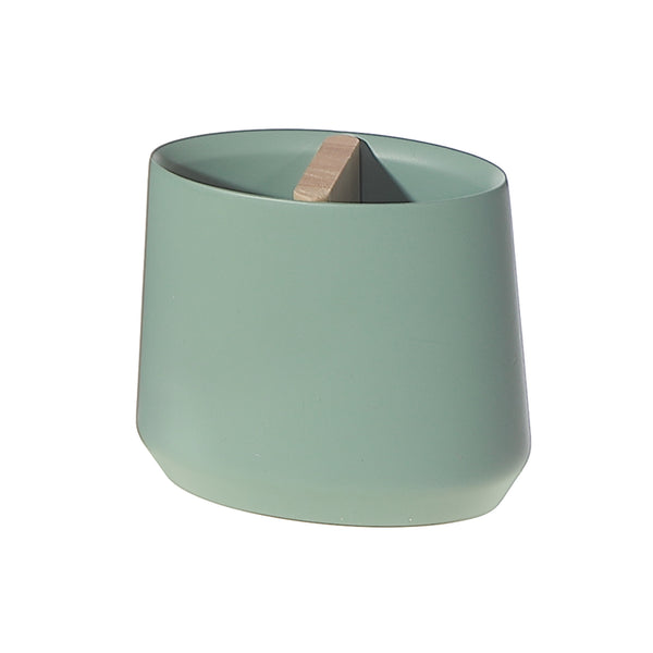 Polyresin Toothbrush Holder With Wood