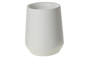 White Polyresin Bathroom Tumbler – Toothbrush Holder, Vanity Accessory