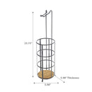 4 Roll Paper Holder With Bamboo Bottom