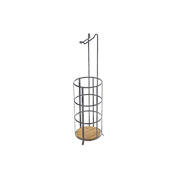 4 Roll Paper Holder With Bamboo Bottom