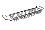 Bathtub Rack Flat Wire with Wooden Handle – Bathtub Caddy, Bath Organizer