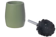 Green Toilet Brush Holder with Stainless Steel Handle – Bathroom Cleaning Accessory