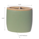 Toothbrush Holder With Bamboo Green