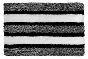 Microfibre Striped Bath Mat Black 20 X 32 Soft Absorbent Bathroom Floor Mat