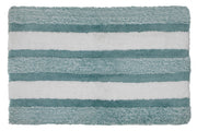 Microfibre Striped Bath Mat Blue 20 X 32 Soft Absorbent Bathroom Floor Mat