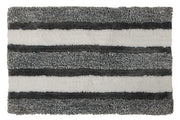 Microfibre Striped Bath Mat Gray 20 X 32 Soft Absorbent Bathroom Floor Mat