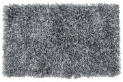 Cotton Loom Bath Mat Black 20x32 Inch, Bathroom Rug, Home Decor