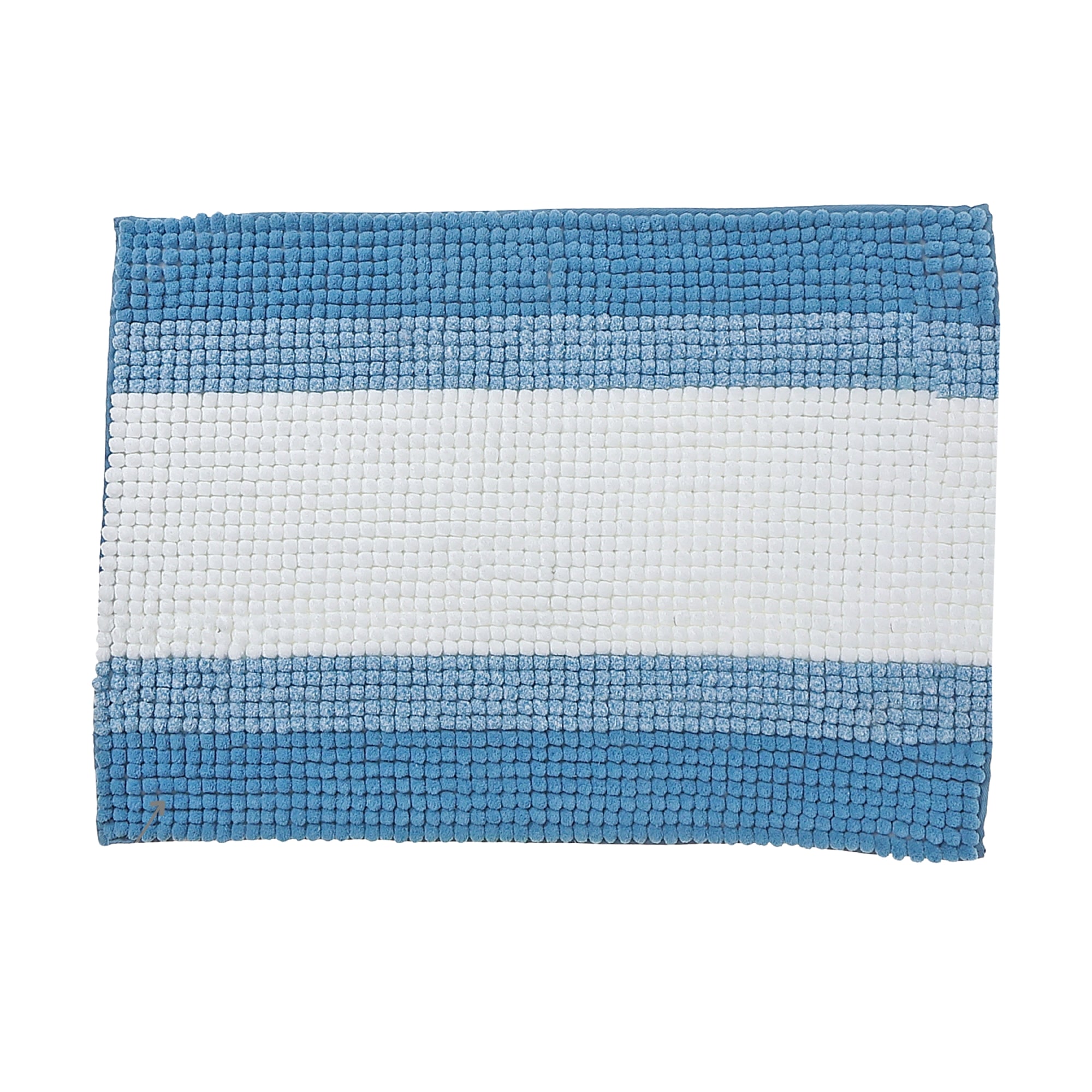 Stripe Chenille Bath Mat 20 X 28 Inch, Bathroom Rug, Soft Absorbent Floor Mat