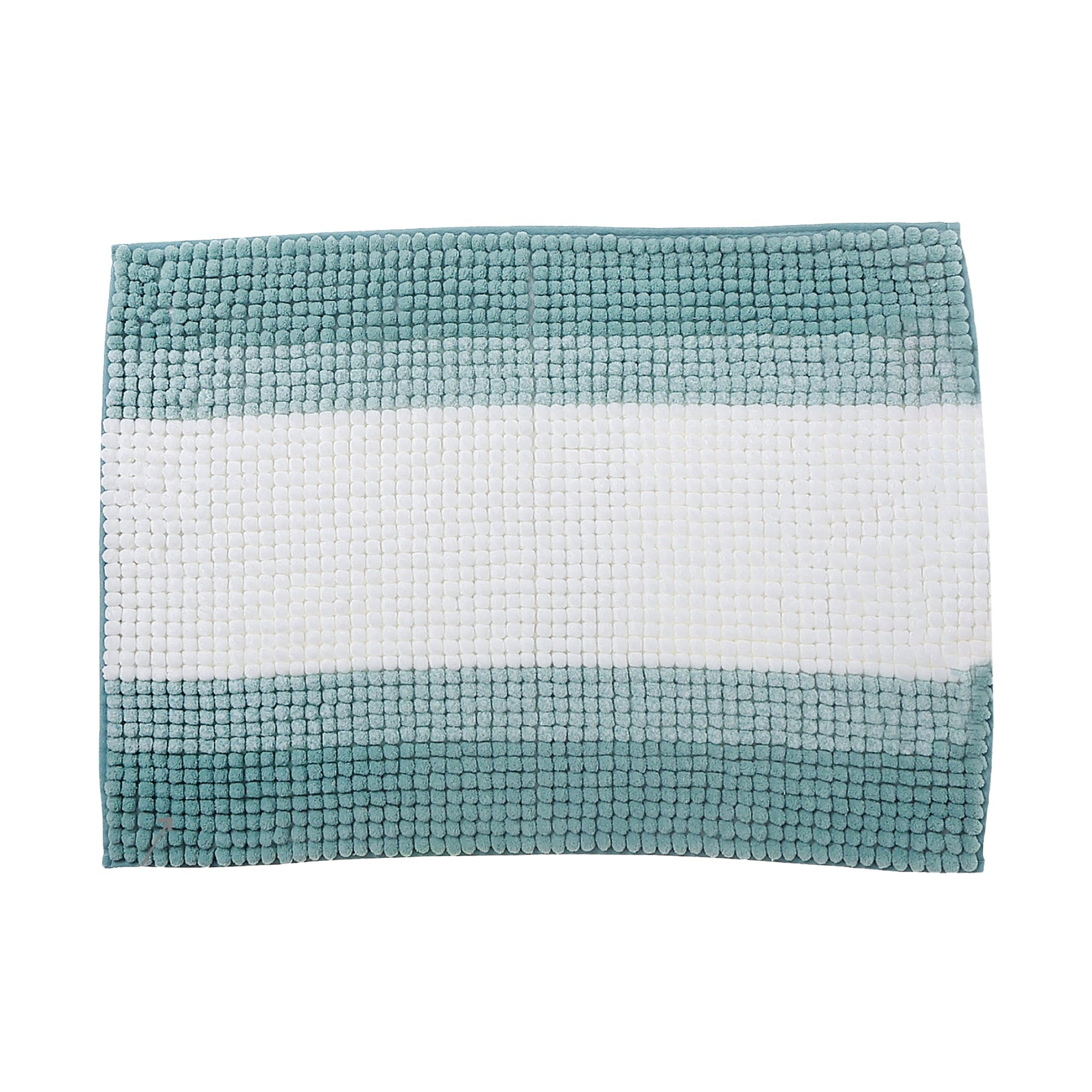 Stripe Chenille Bath Mat 20 X 28 Inch, Bathroom Rug, Soft Absorbent Floor Mat