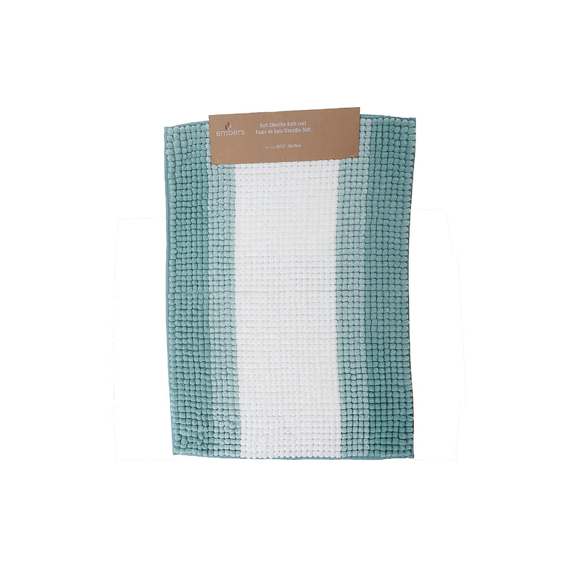 Stripe Chenille Bath Mat 20"X28"