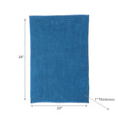 Solid Color Cheniile Bath Mat 20"X28"