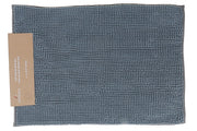 Solid Grey Color Chenille Bath Mat 20 X 28 Inch, Bathroom Rug, Soft Absorbent Floor Mat