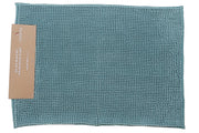 Solid Turqoise Color Chenille Bath Mat 20 X 28 Inch, Bathroom Rug, Soft Absorbent Floor Mat