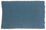 Blue Solid Chenille Bath Mat 20"x32" – Soft Bathroom Rug, Home Decor