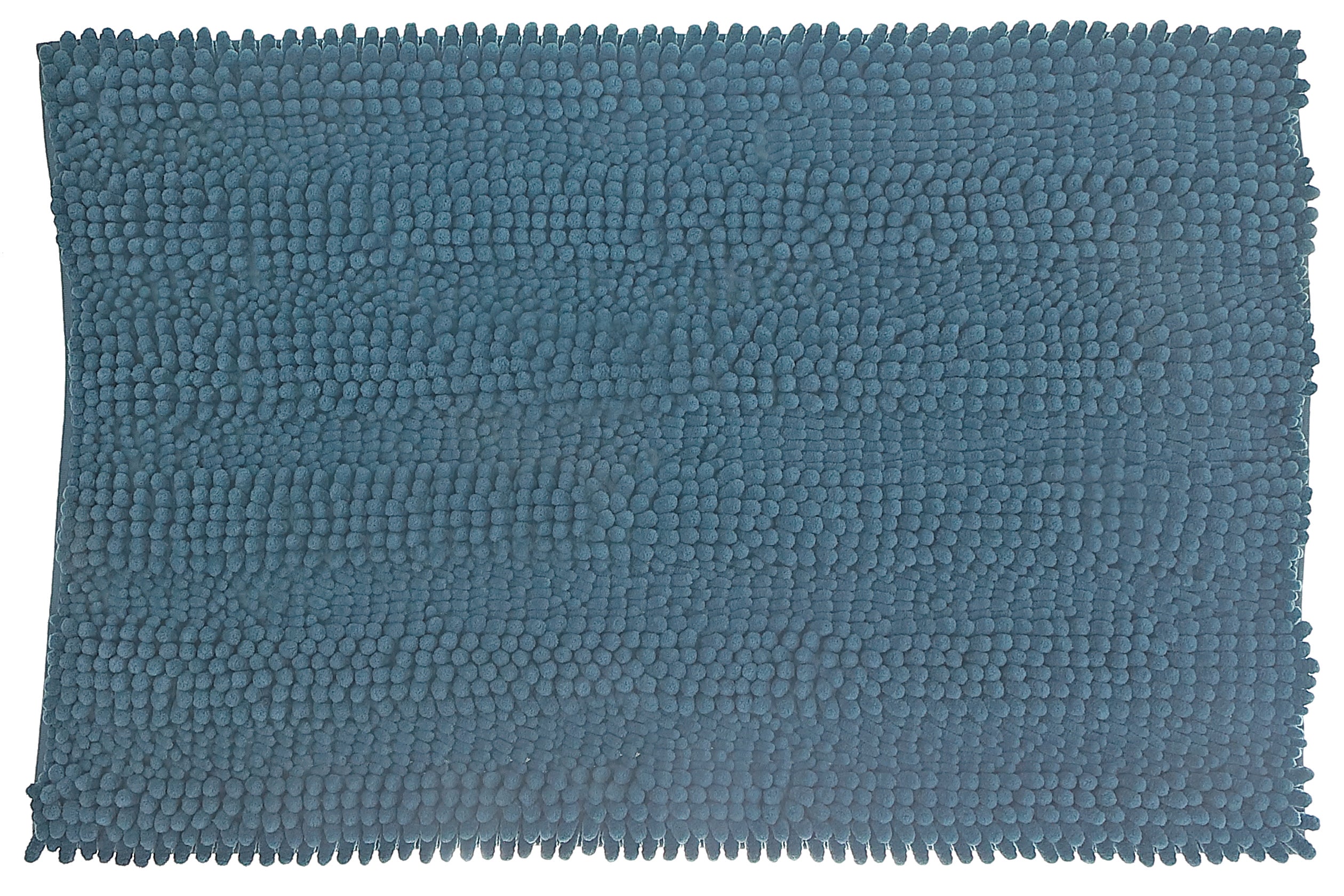 Blue Solid Chenille Bath Mat 20"x32" – Soft Bathroom Rug, Home Decor