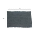 Solid Cheniile Bath Mat 20"X32" Gray