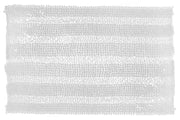 White Solid Chenille Bath Mat 20"x32" – Soft Bathroom Rug, Home Decor