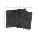 Handwoven Pompom Bath Mat Black 20"X 58"