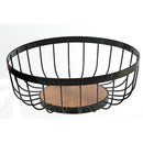 Fruit Basket With Rubber Wood Bottom