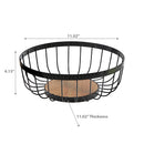 Fruit Basket With Rubber Wood Bottom