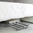 Under Bed Shoe Storage Rack  Black  With Mesh Fabric