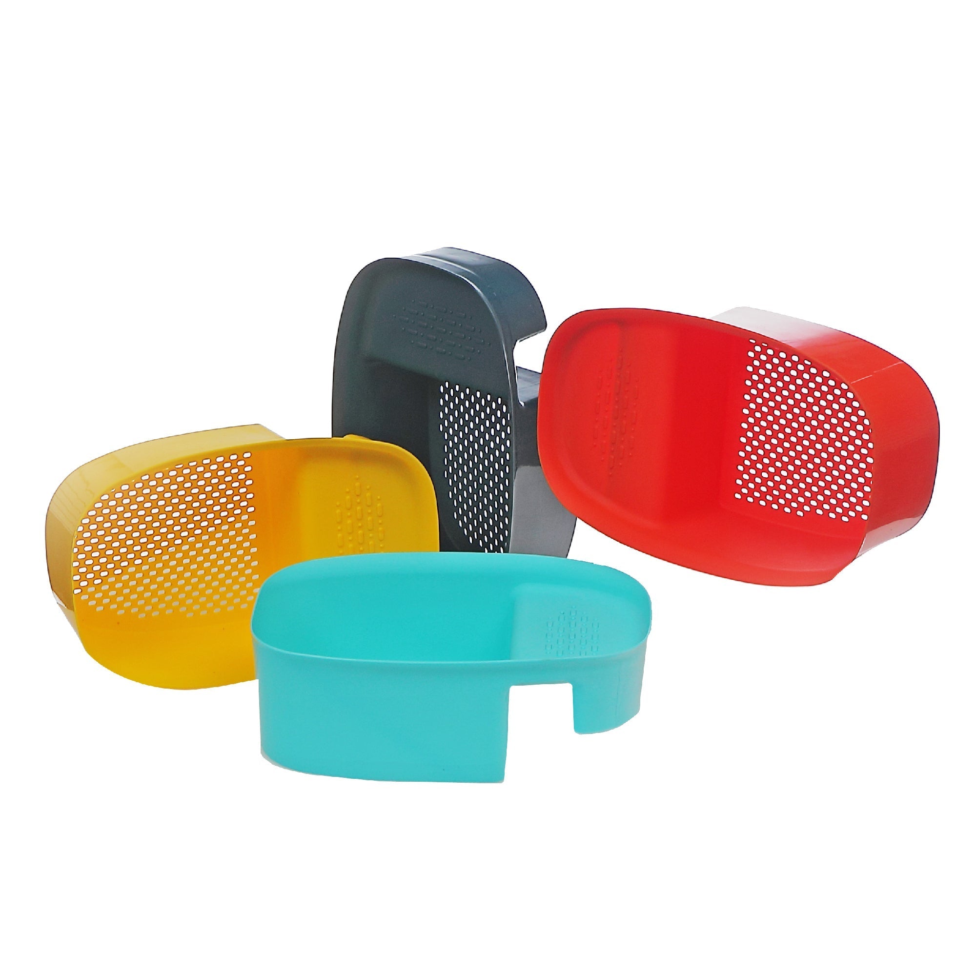 Multi-Purpose Plastic Over The Sink Colander Assorted Set Of 4, Kitchen Strainer, Cooking Tool