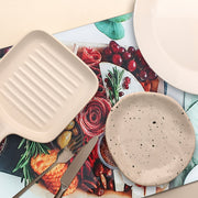 Printed Glass Cutting Board Charcuterie Board - Set of 2 Decorative Kitchen Cutting and Serving Board