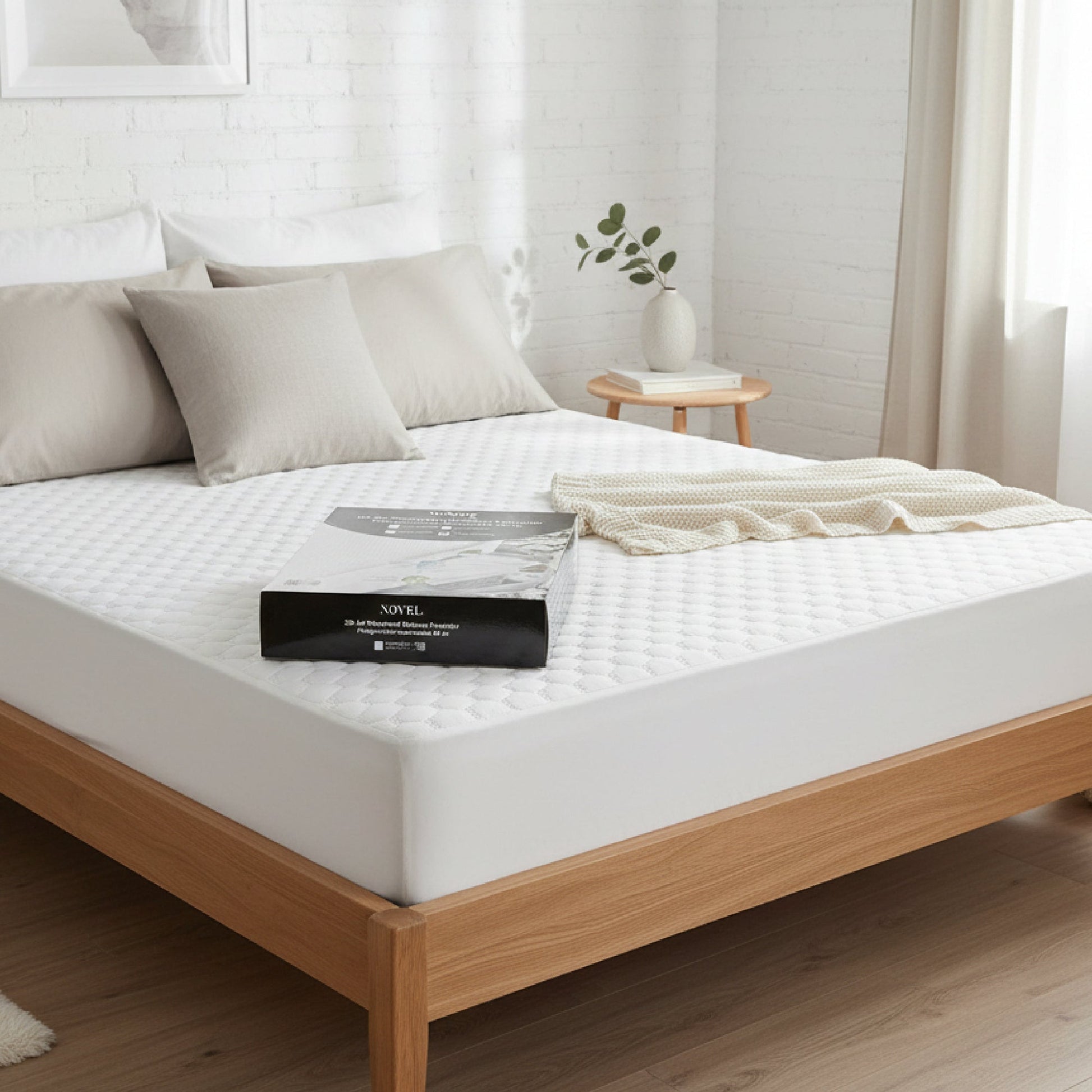Queen Size 3D Air Waterproof Mattress Protector