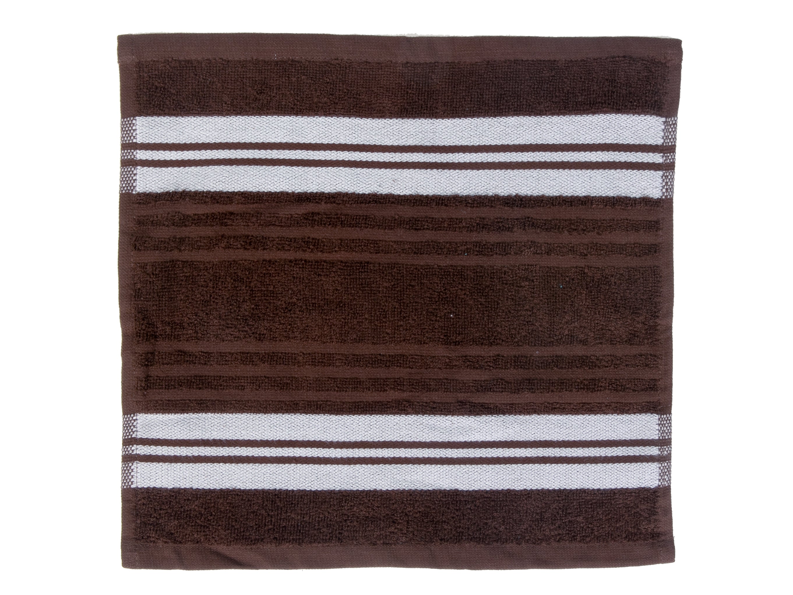Deluxe Wash Cloth (12 X 12) (Chocolate) - Set of 6