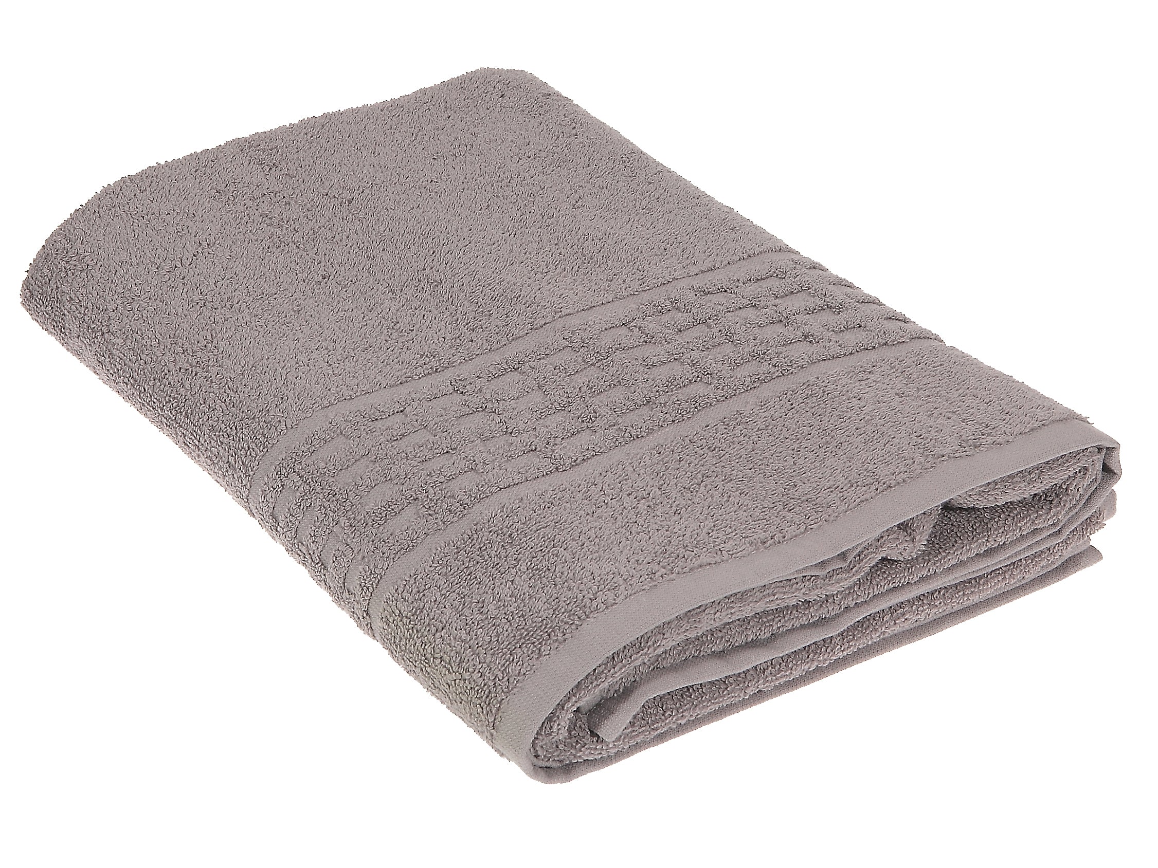 Basketweave Bath Towel (27 X 50) (Light Gray) - Set of 2
